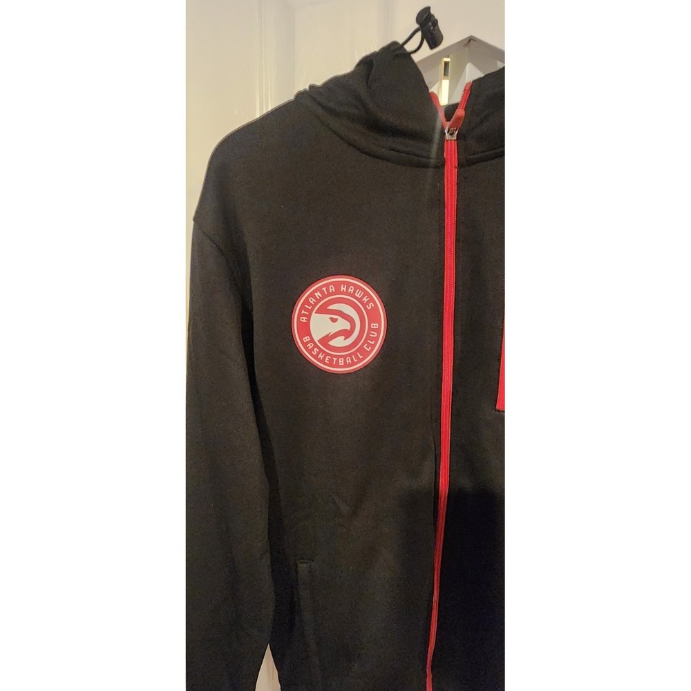 NBA Atlanta Hawks Zip Up Hoodie Mens Medium, NWT - Picture 2 of 8